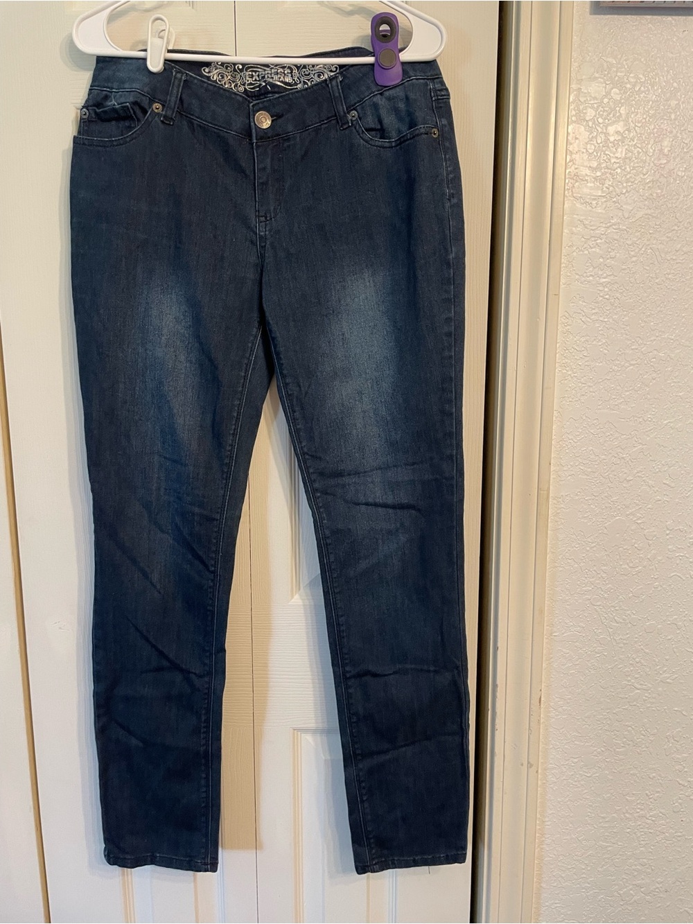 Express Women’s Dark Indigo Skinny Jeans
